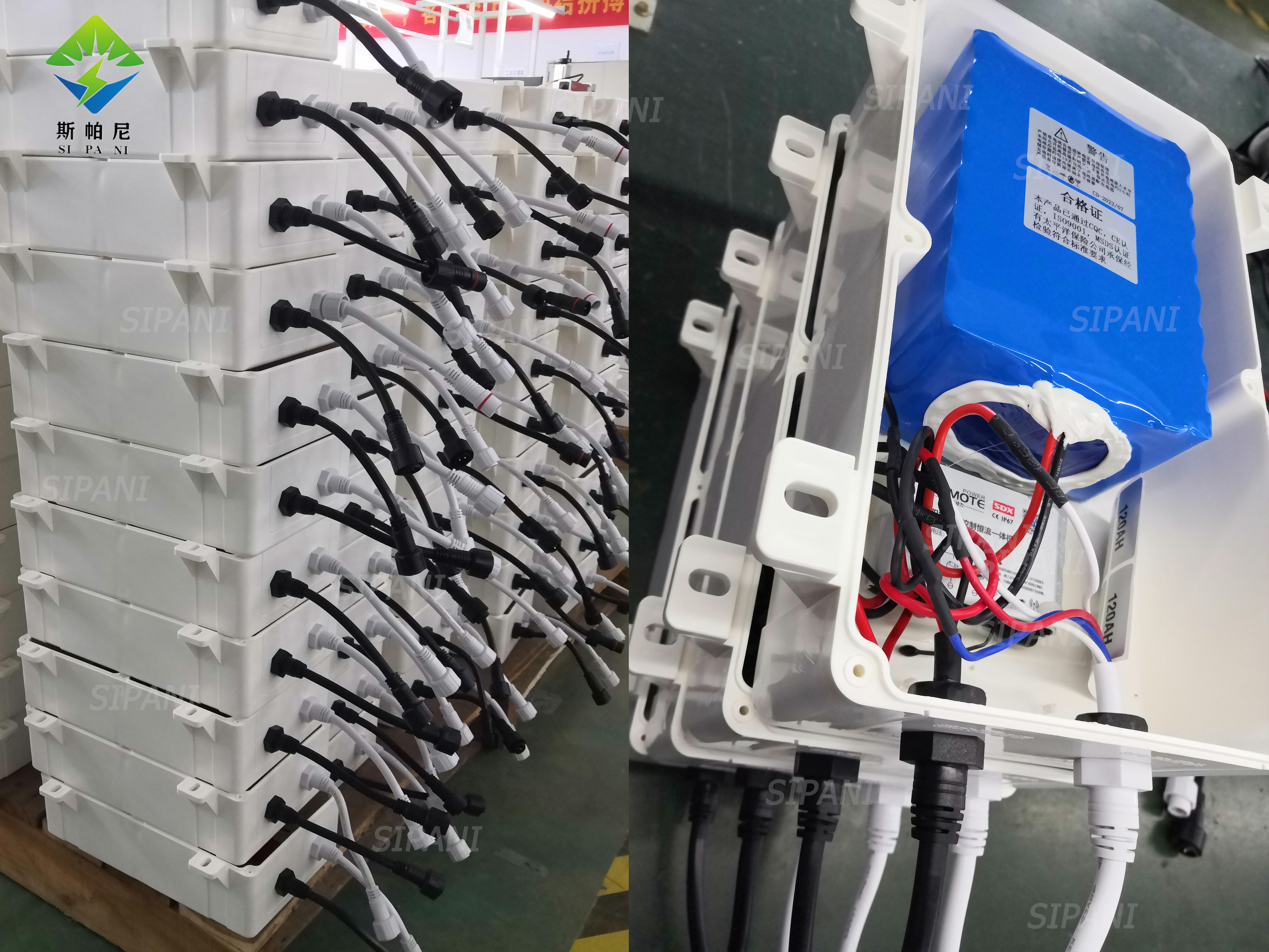 Anpassbarer 25,6-V-18-Ah-Lithium-Lifepo4-Akku zum Aufladen für 24-V-Solarstraßenlaternen mit Verpackung