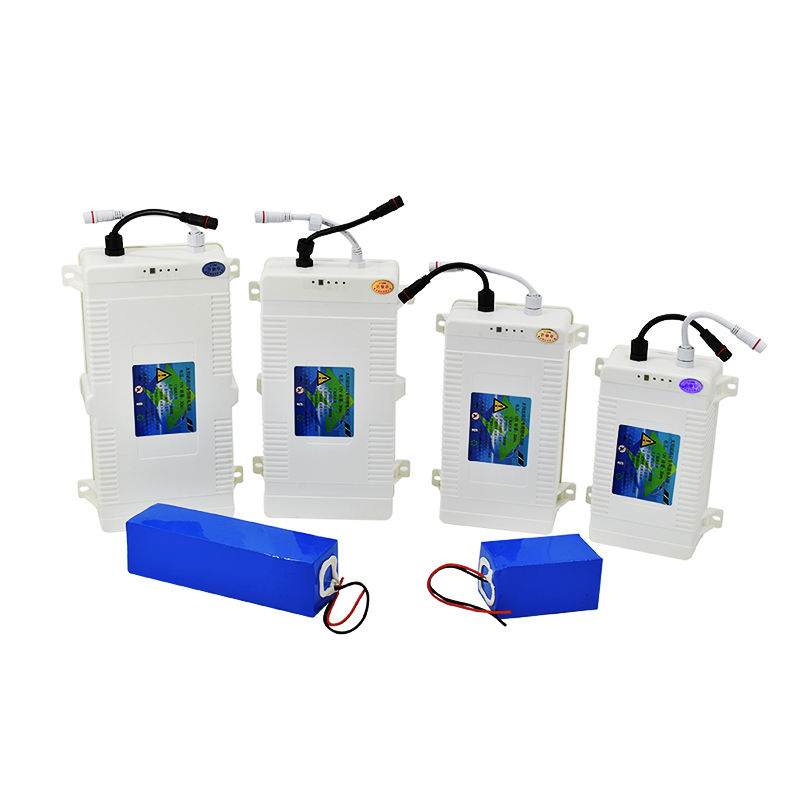 12 V 45 Ah Solarenergie-Speicherbatterie Lifepo4-Batteriepacks 18650 Lithium-Straßenlaternen-Speicherbatterie mit Box
