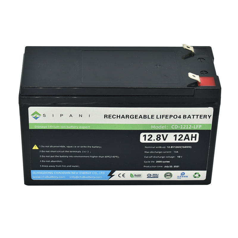 Maßgeschneiderte kleine Lithium-Eisen-Batterie 12 V 12 Ah Lifepo4-Batteriepack Akku Room Base Station Fire Battleborn Notfallbatterie
